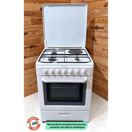 Cuisinière mixte ELECTROLUX EKM600301W
